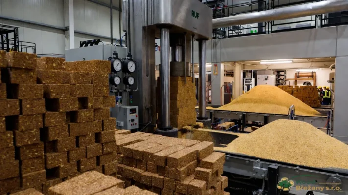 Bricchette di legno compresso